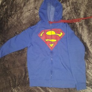 Superman Zip Up Hoodie